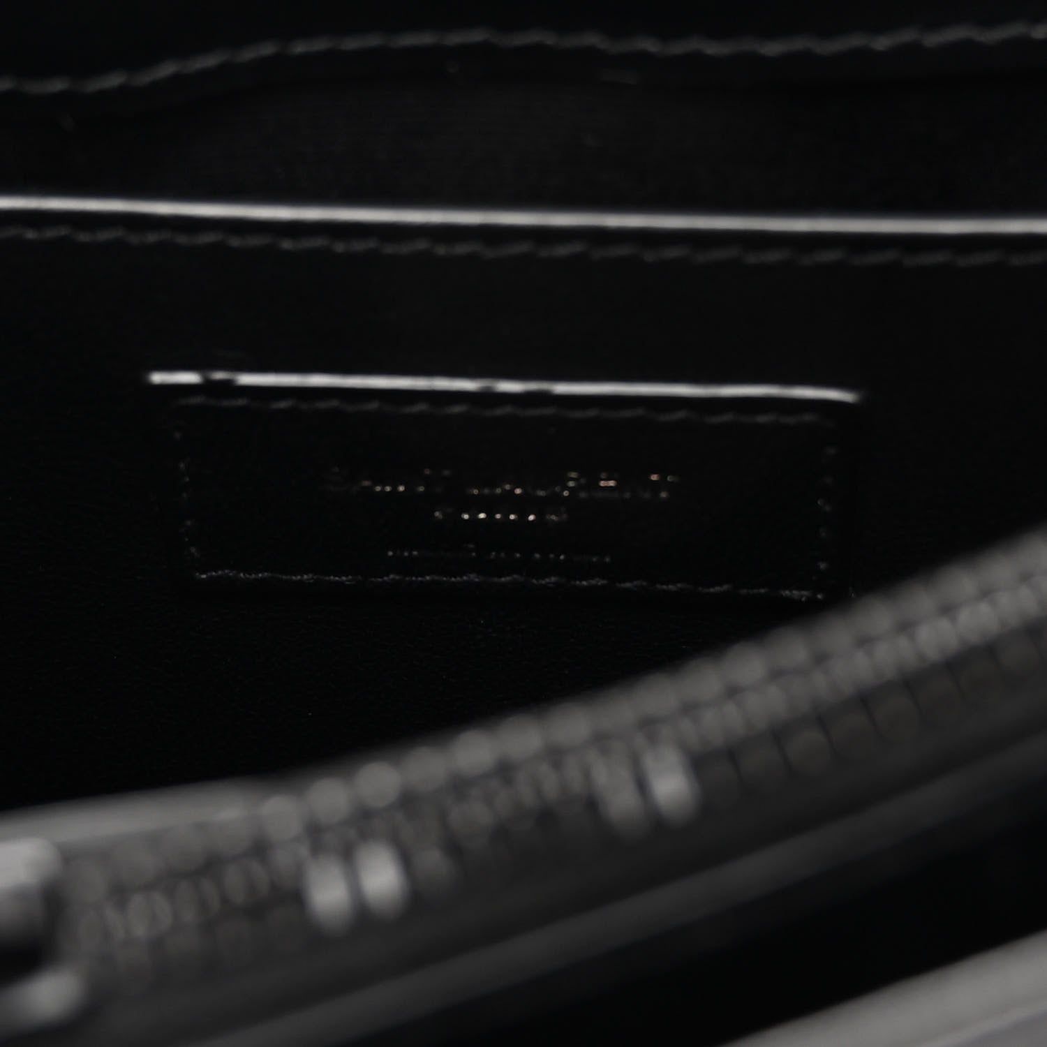 Saint Laurent Calfskin Y Quilted Monogram Monochrome Small Loulou Chain Satchel Black 6 of 9