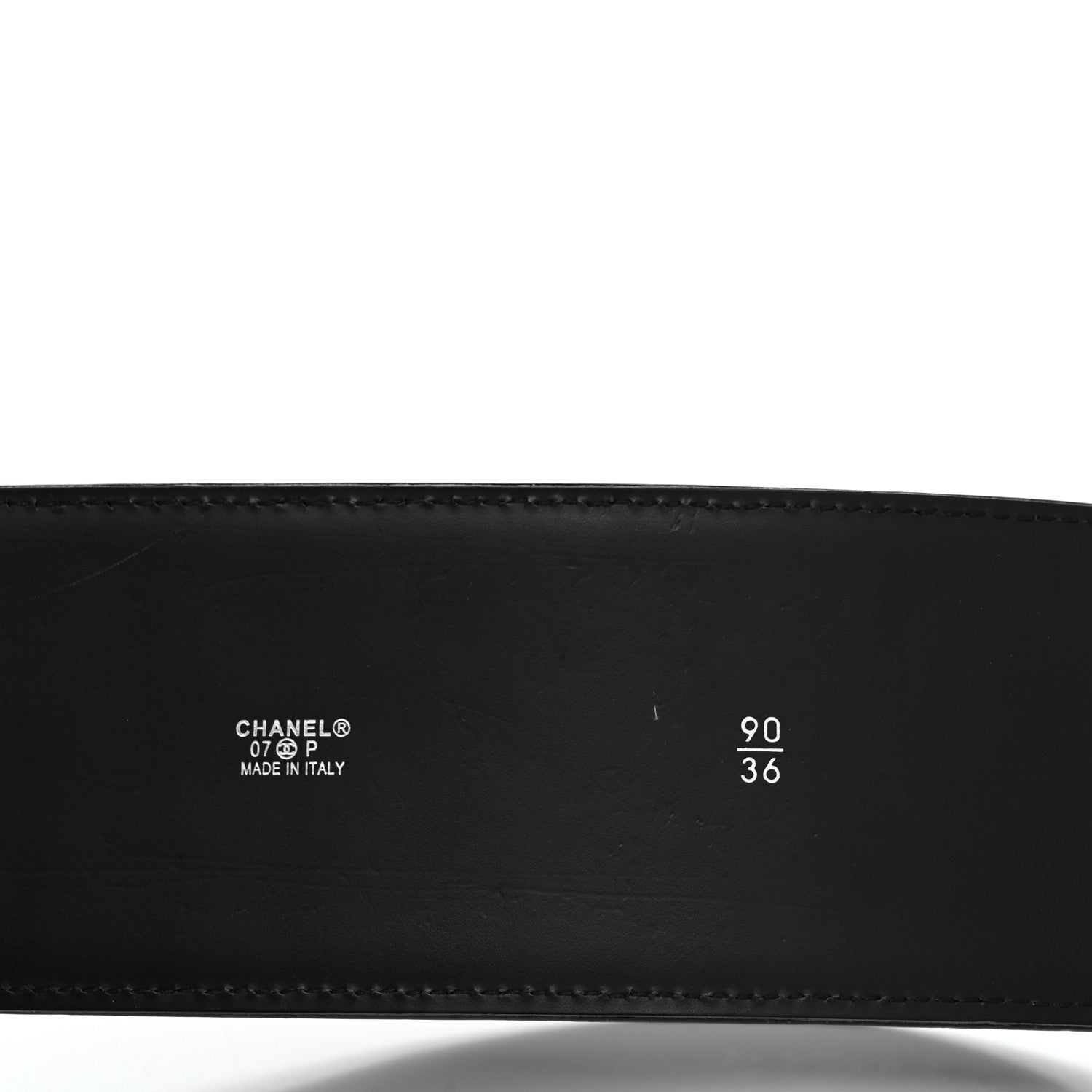 Chanel Patent CC Wide Belt 90 36 Black 3 of 5