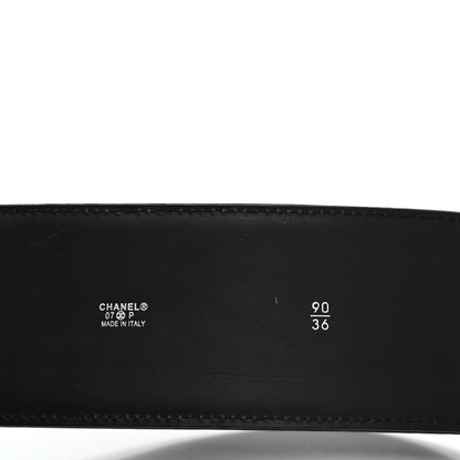 Chanel Patent CC Wide Belt 90 36 Black 3 of 5