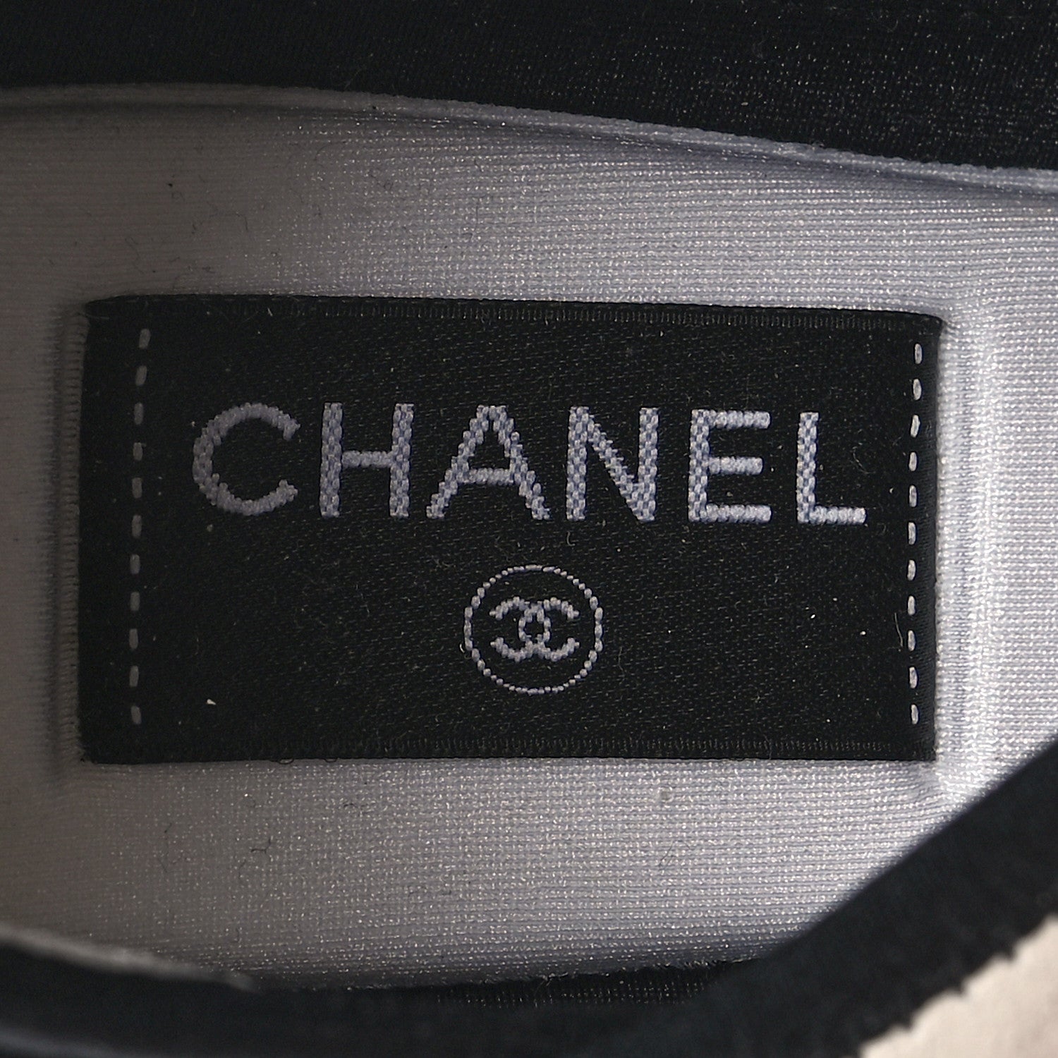 Chanel Fabric Suede Calfskin CC Sneakers 38 White Light Grey 8 of 8