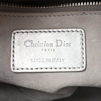 Christian Dior Iridescent Metallic Lambskin Cannage Small My ABCDior Lady Dior Silver 6 of 10