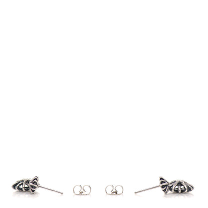 David Yurman Sterling Silver Diamond Starburst Double Drop Earrings 3 of 6