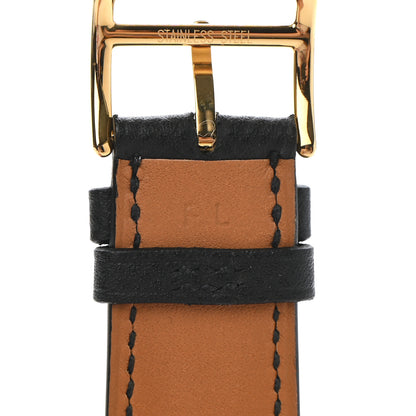 Hermes Epsom Heure H Hour Watch PM Double Tour Strap Black 8 of 8
