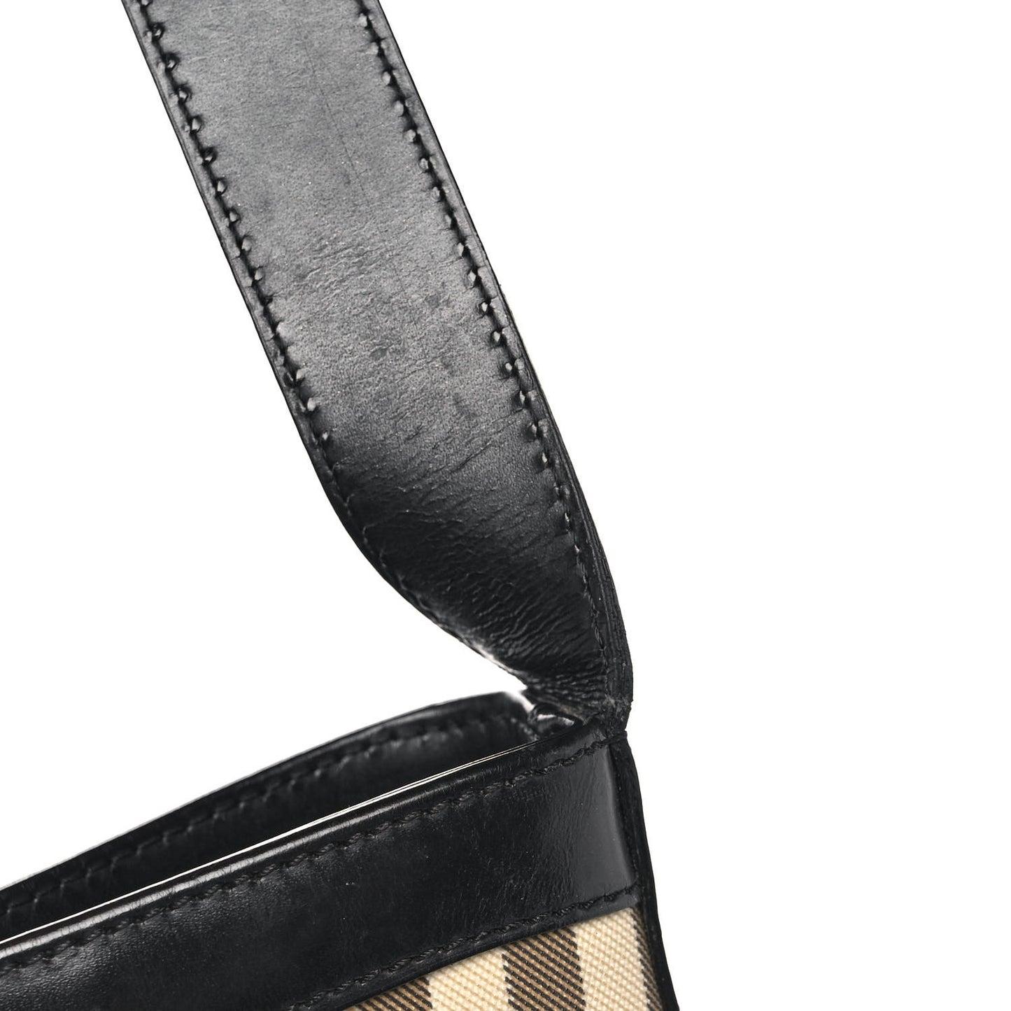House Check Shoulder Bag Black