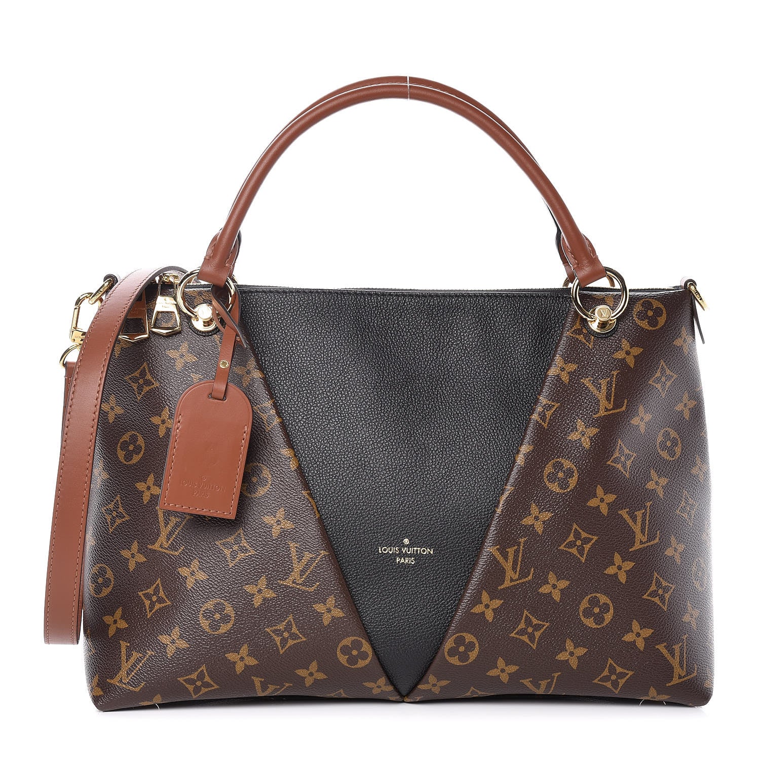 Louis Vuitton Monogram V Tote MM Black 1 of 10