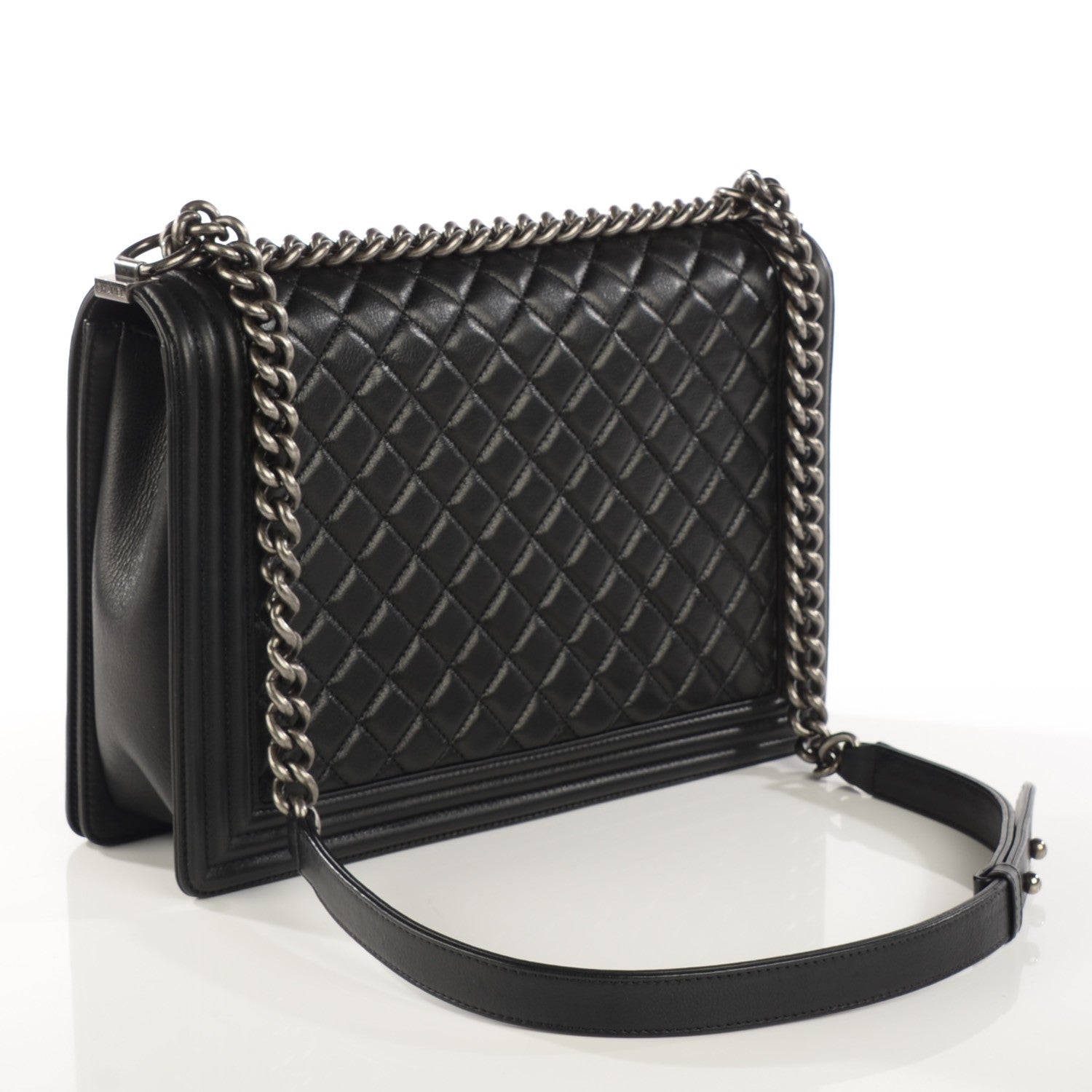 Chanel Calfskin Quilted Large Boy Flap Black 3 of 9