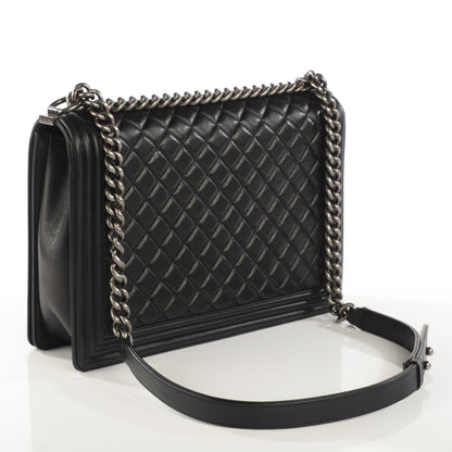 Chanel Calfskin Quilted Large Boy Flap Black 3 of 9