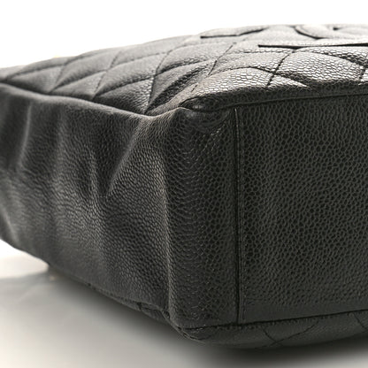 Chanel Caviar Quilted Petit Shopping Tote PST Black 9 of 15