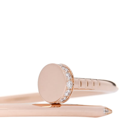 Cartier 18K Pink Gold Diamond Small Juste Un Clou Bracelet 14 3 of 5