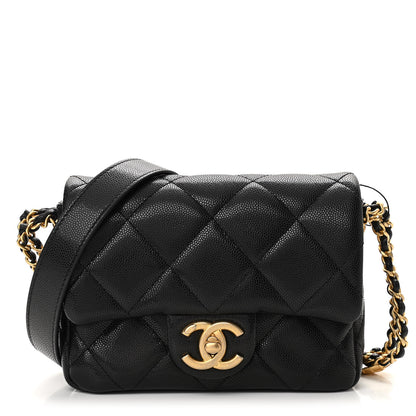 Chanel Caviar Quilted Mini Twist Your Buttons Flap Black 1 of 11