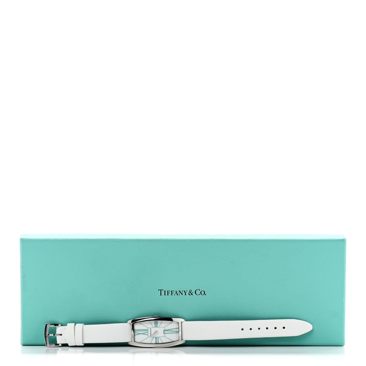 Tiffany Stainless Steel Satin 22mm Gemea Quartz Watch White 7 of 7