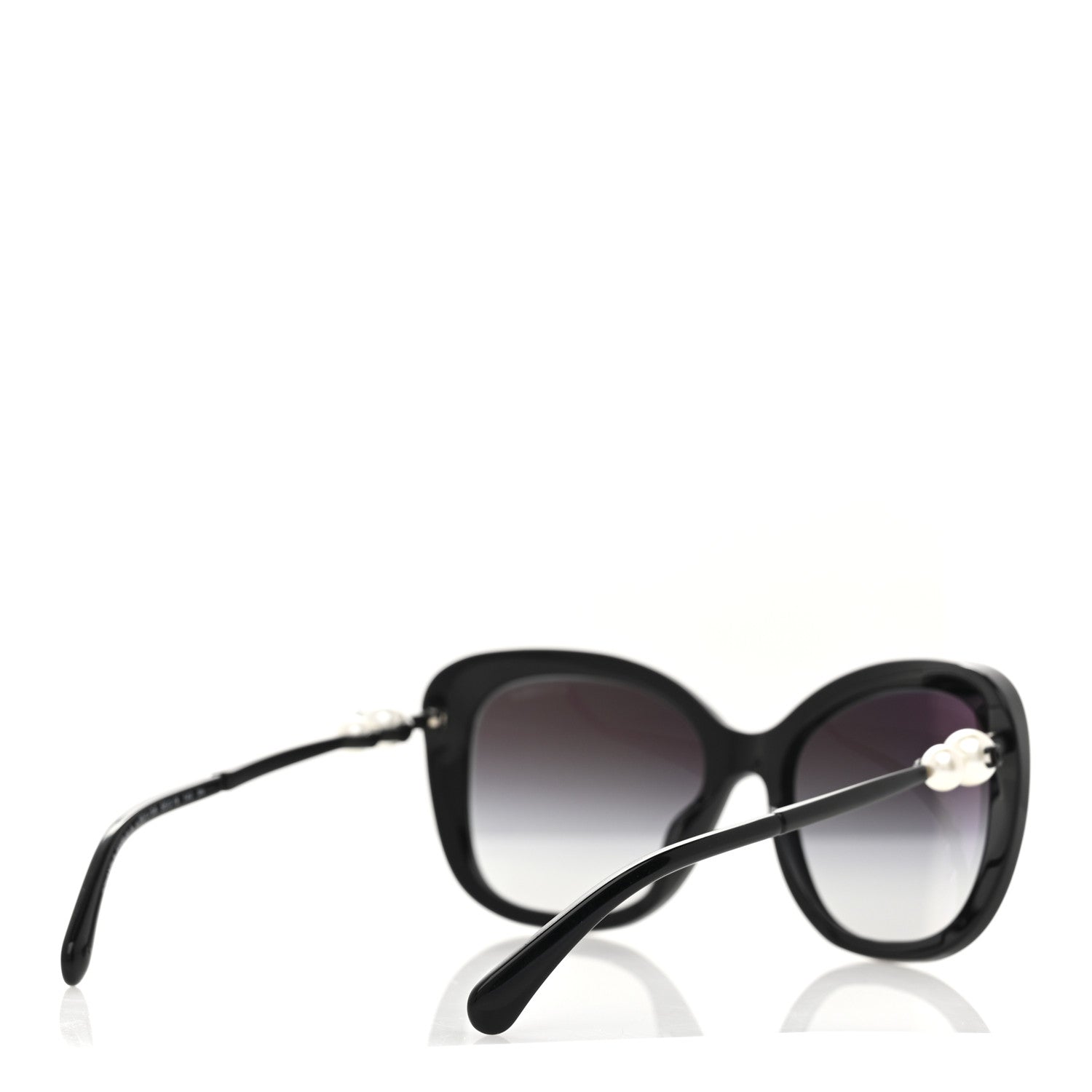 Chanel Acetate Butterfly Winter Pearl Sunglasses 5339-H-A Black 4 of 8