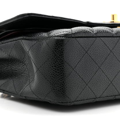 Chanel Caviar Quilted Medium Double Flap Black 10 of 16