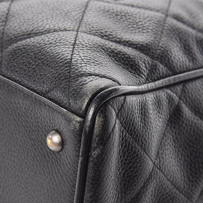 Chanel Caviar Patent Quilted Large Bowler Black 11 of 17