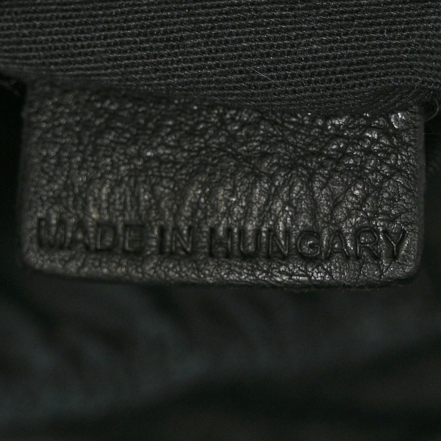 Lambskin George V Apron Bag Black