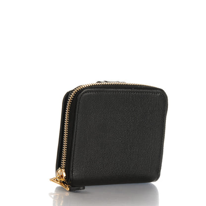 Saint Laurent Textured Calfskin Classic Y Ligne Compact Wallet Black 2 of 9
