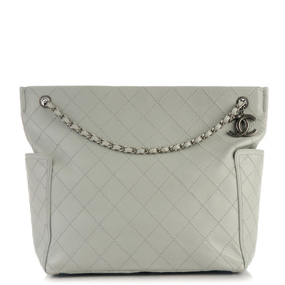Chanel Calfskin CC Pocket Hobo Grey 1 of 10
