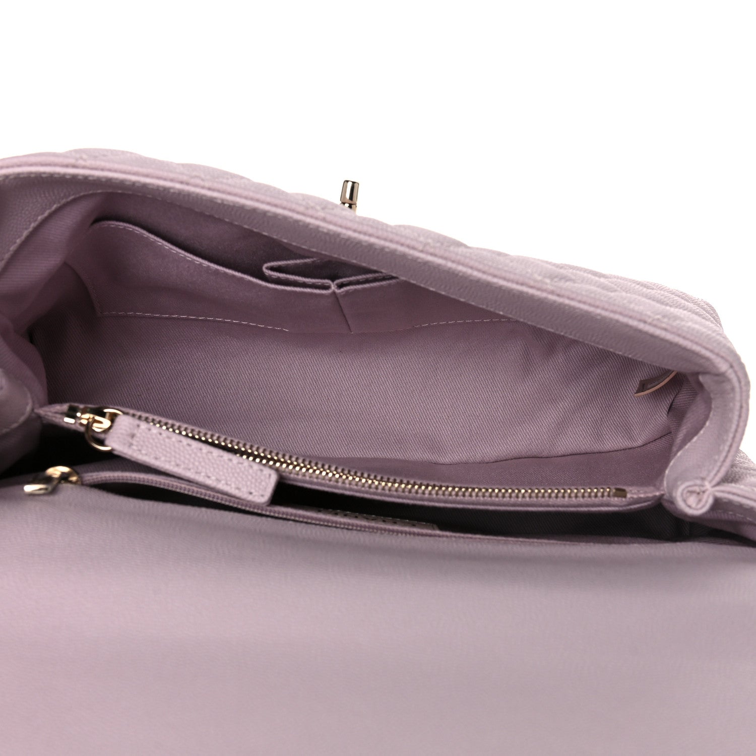 Chanel Caviar Quilted Small Coco Handle Flap Lilas Lilac 5 of 10