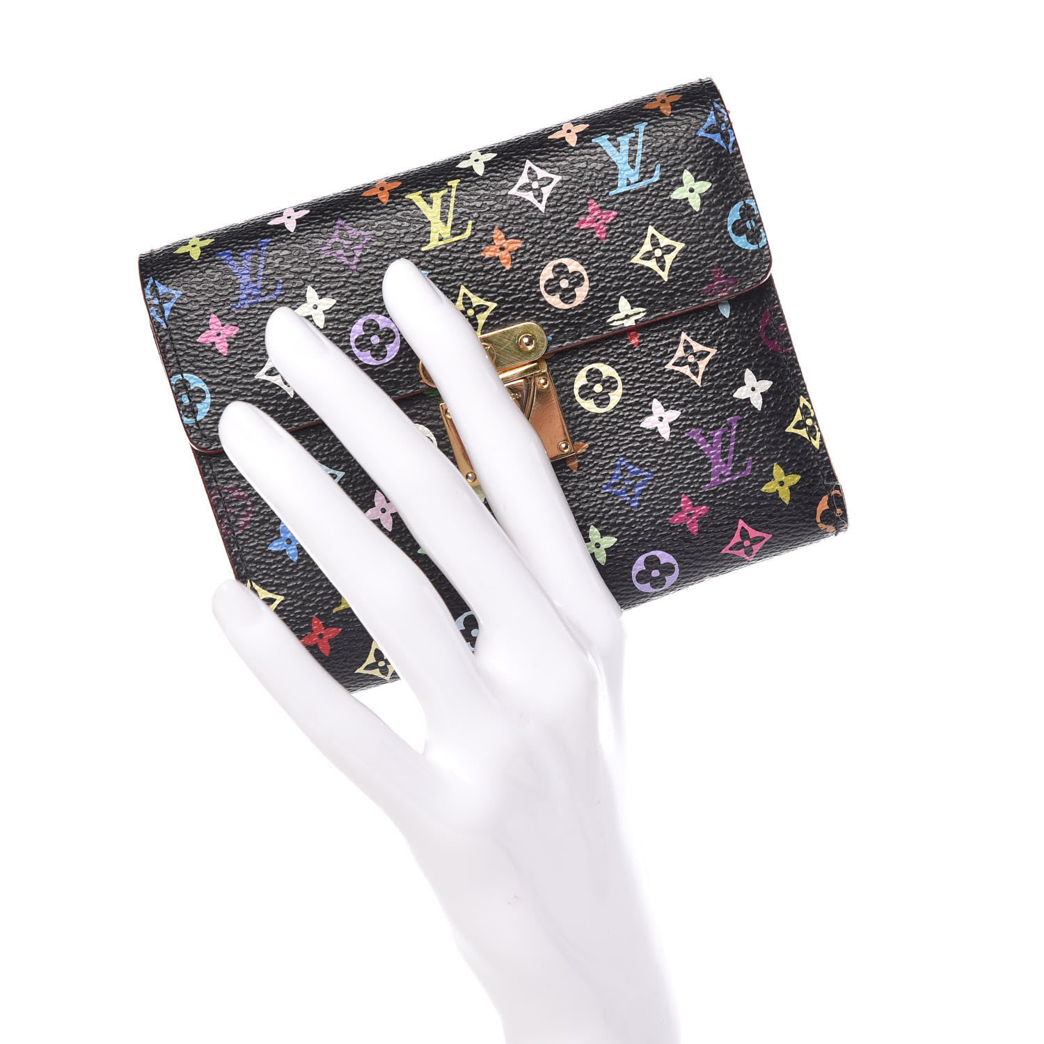 Louis Vuitton Monogram Multicolor Koala Wallet Black 2 of 17