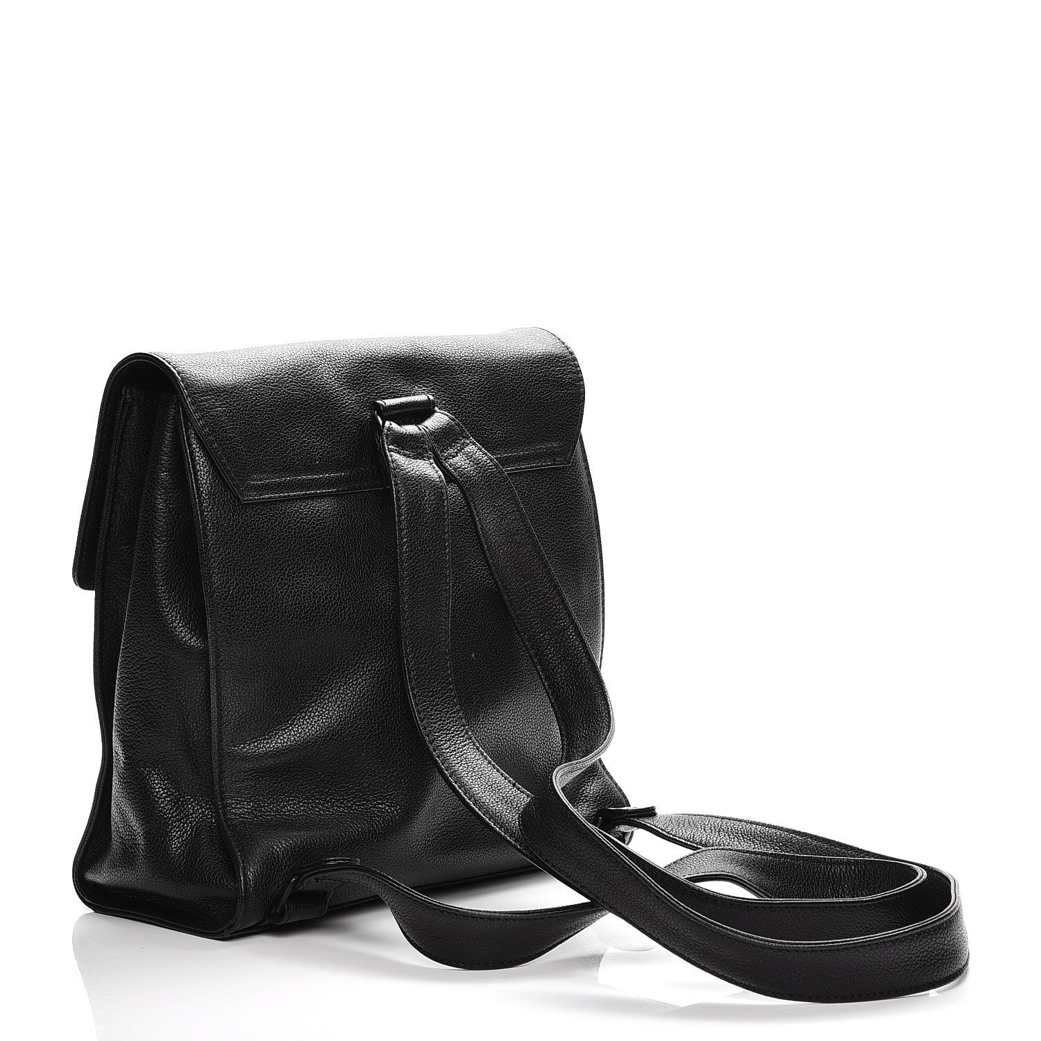 Chanel Grained Calfskin CC Backpack Black 3 of 8