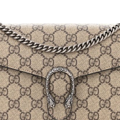 Gucci GG Supreme Monogram Mini Dionysus Chain Wallet Beige Black 7 of 11