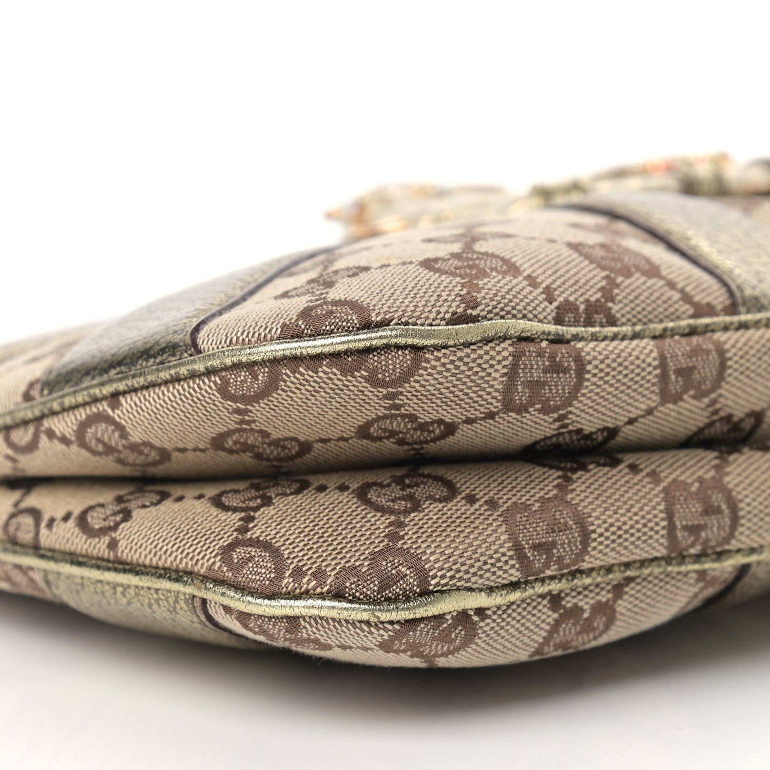 Gucci Monogram Tom Ford Jeweled Dragon Bag Gold 8 of 11