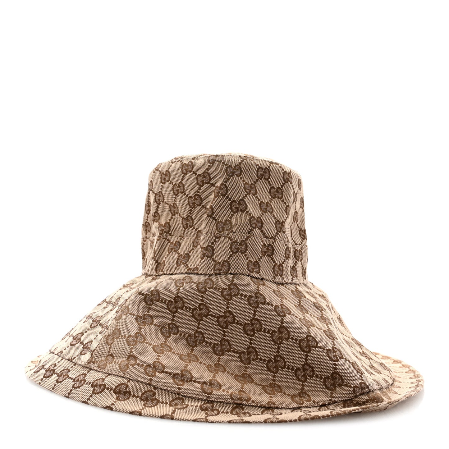 Monogram Wide Brim Hat L Beige