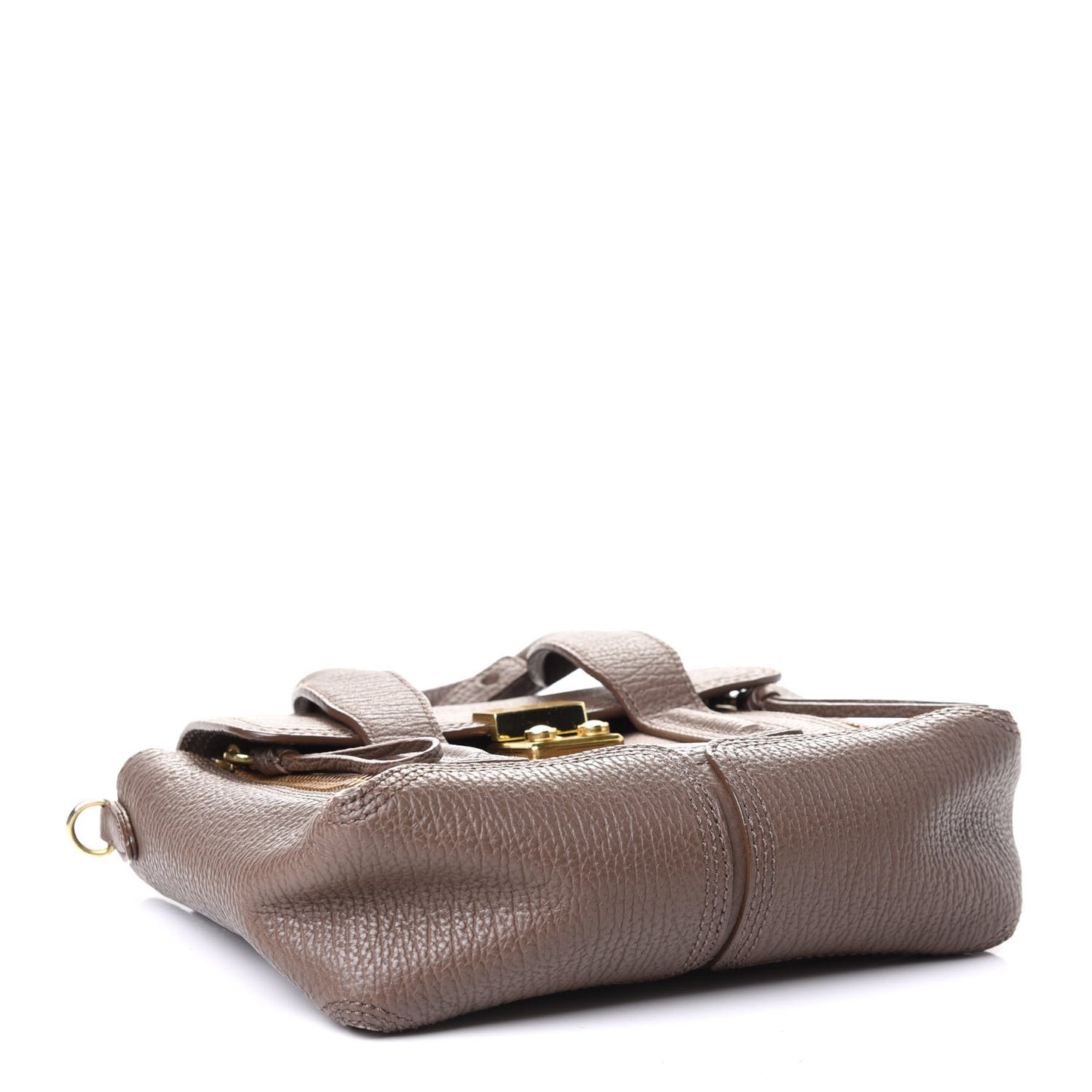 Textured Calfskin Mini Pashli Satchel Taupe