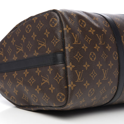 Louis Vuitton Monogram Macassar Keepall Bandouliere 45 9 of 11