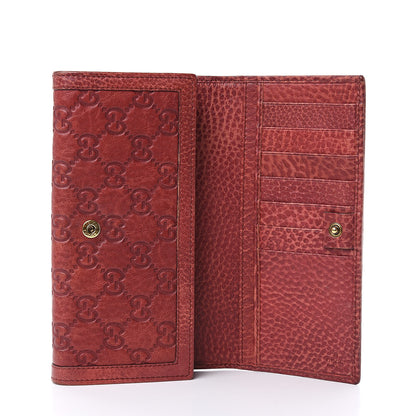 Gucci Guccissima Horsebit Continental Wallet Red 5 of 12