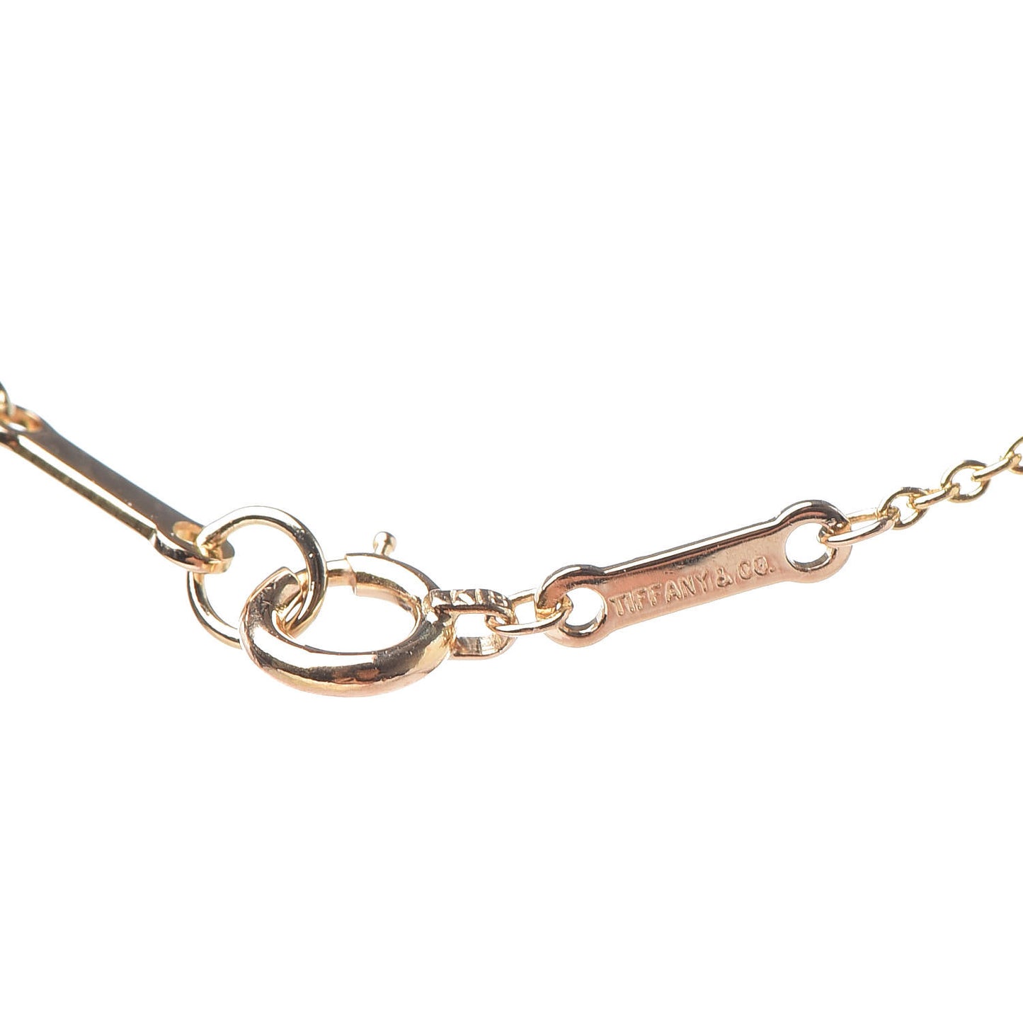 18K Yellow Gold Diamond .12ct Elsa Peretti Diamonds by the Yard Pendant Necklace