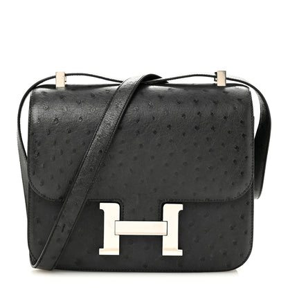 Hermes Ostrich Constance 24 Bleu Iris 1 of 14