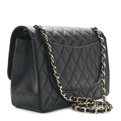 Chanel Caviar Quilted Jumbo Double Flap Black 4 of 14