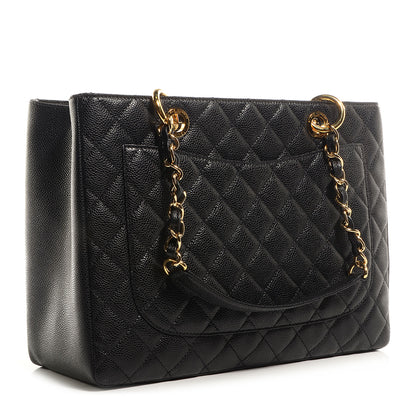 Chanel Caviar Grand Shopping Tote GST Black 3 of 7