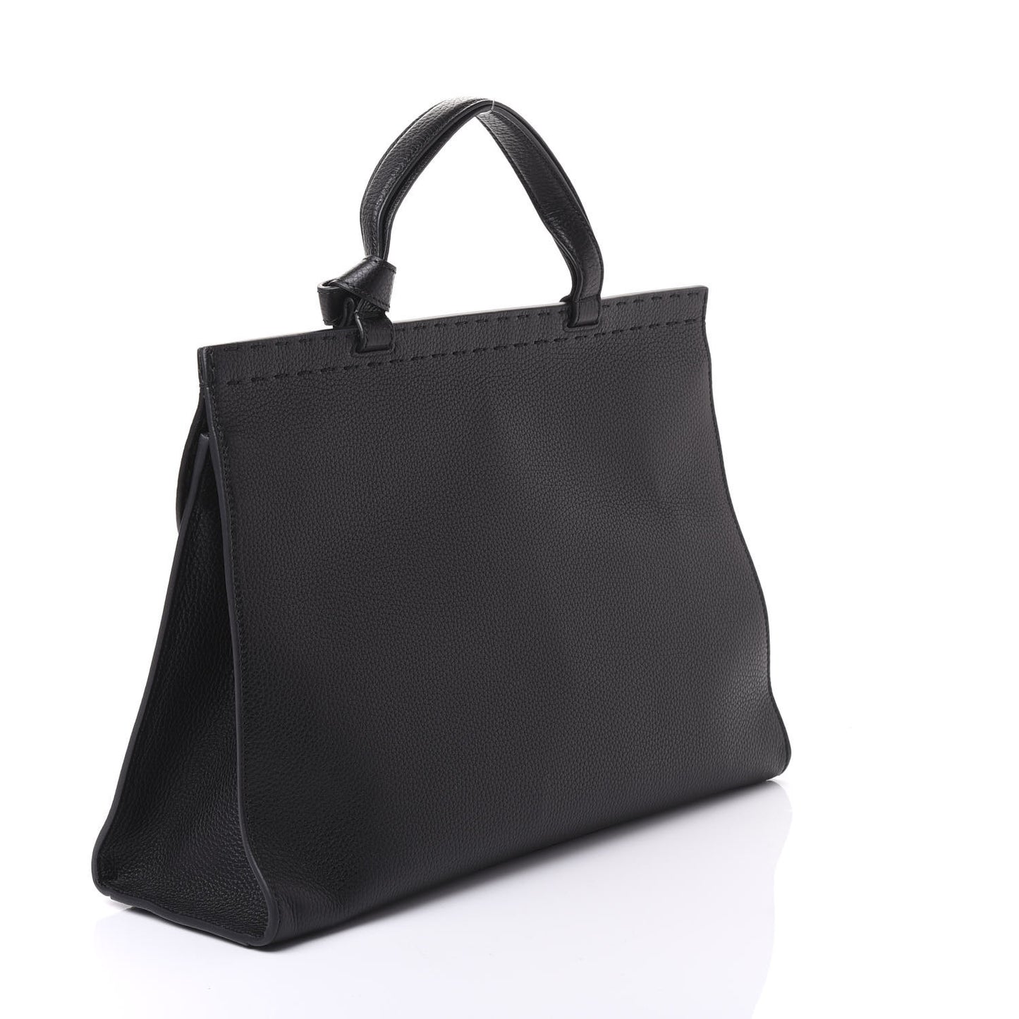 Calfskin Medium GG Marmont Top Handle Bag Black
