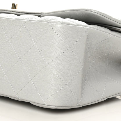 Chanel Caviar Quilted Jumbo Double Flap Grey 10 of 10