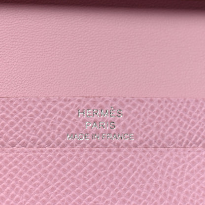 Hermes Epsom Bearn Card Holder Wallet Mauve Sylvestre 5 of 6