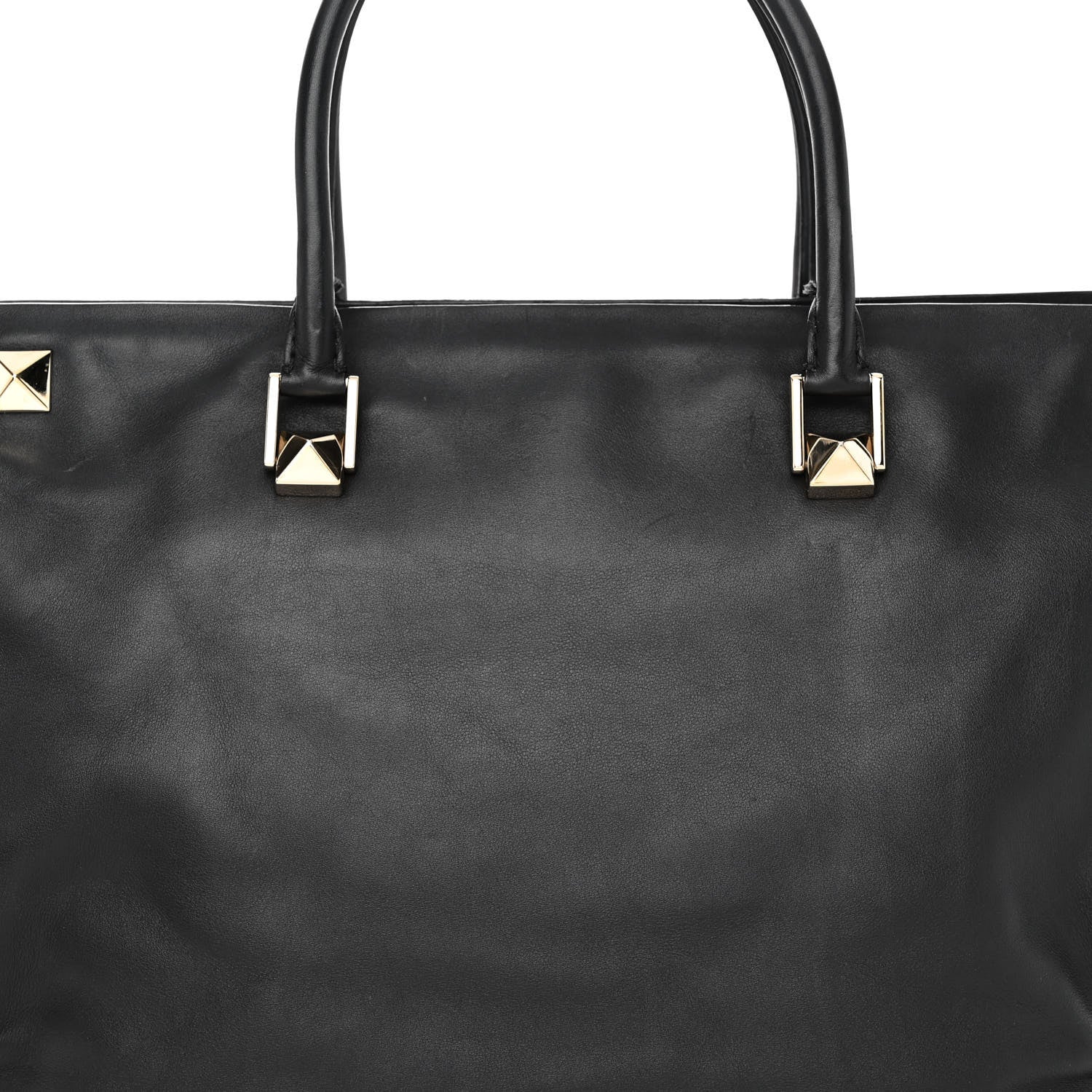 Valentino Garavani Vitello Macro Rockstud Runway Tote Black 8 of 12