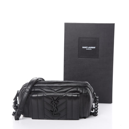 Saint Laurent Lambskin Matelasse Monogram East West Rider Bag Black 11 of 11