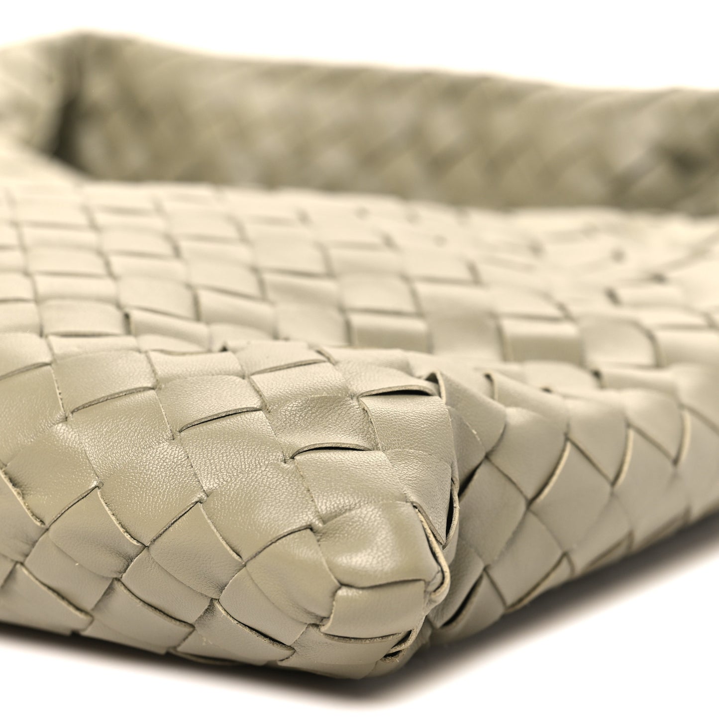 Calfskin Intrecciato Small Hop Travertine
