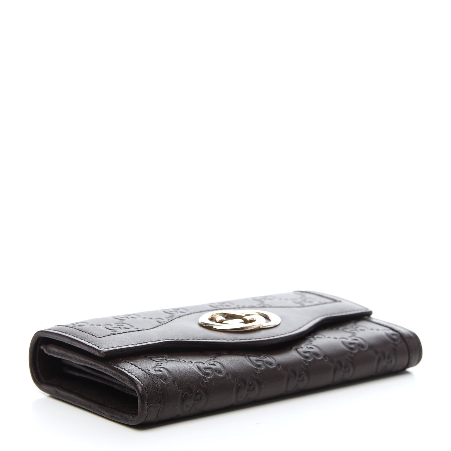 Guccissima Sukey Continental Wallet Chocolate