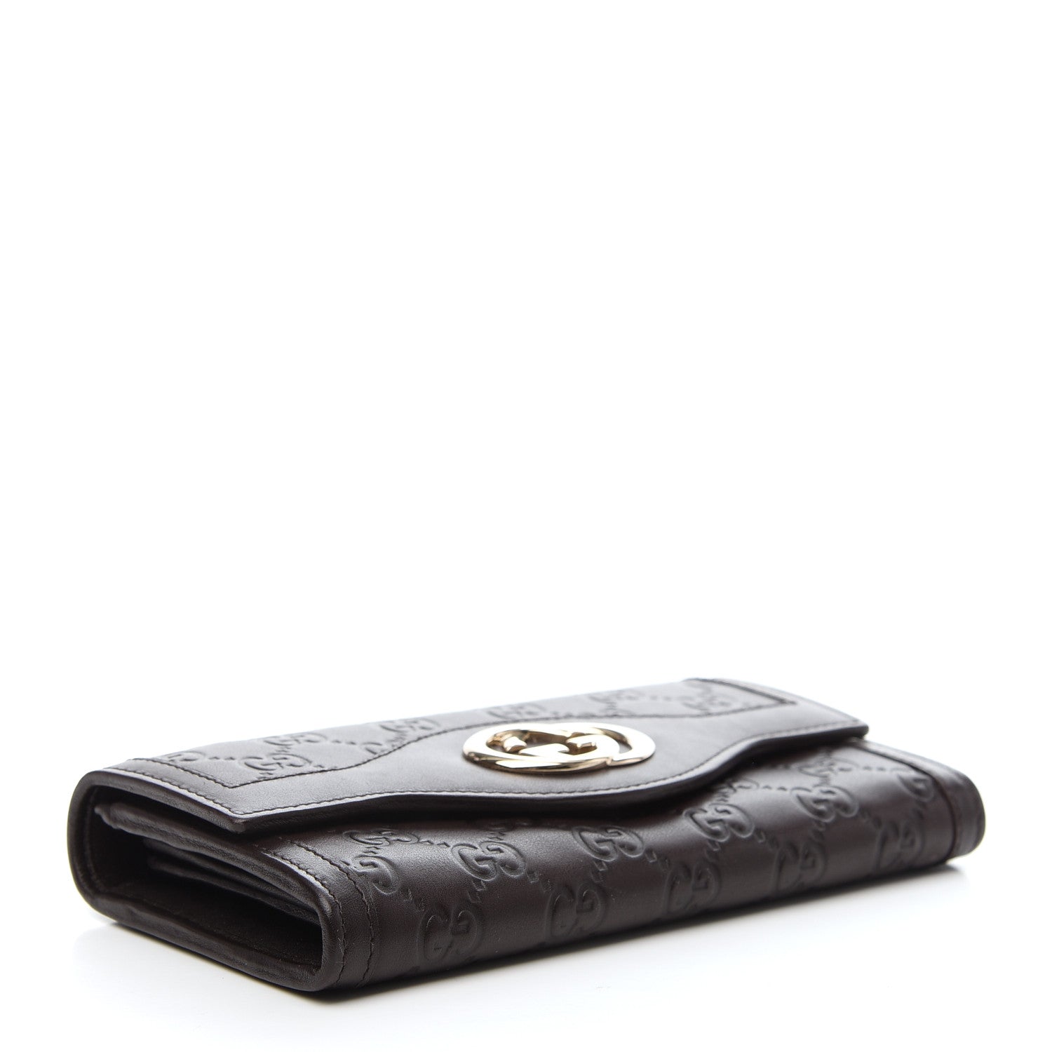 Gucci Guccissima Sukey Continental Wallet Chocolate 4 of 8