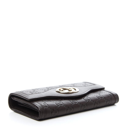 Gucci Guccissima Sukey Continental Wallet Chocolate 4 of 8
