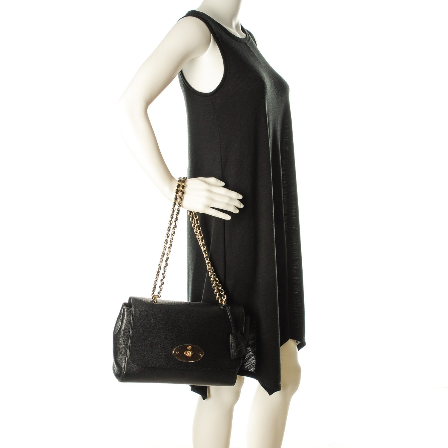 Mulberry Glossy Goatskin Medium Lily Black 2 of 9