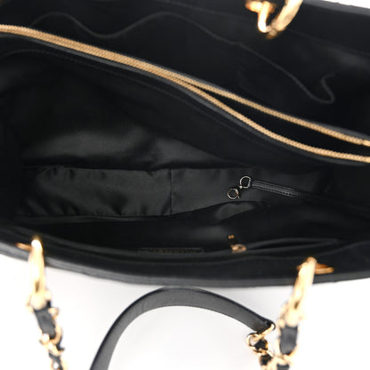 Chanel Caviar Quilted XL Grand Shopping Tote GST Black 6 of 11