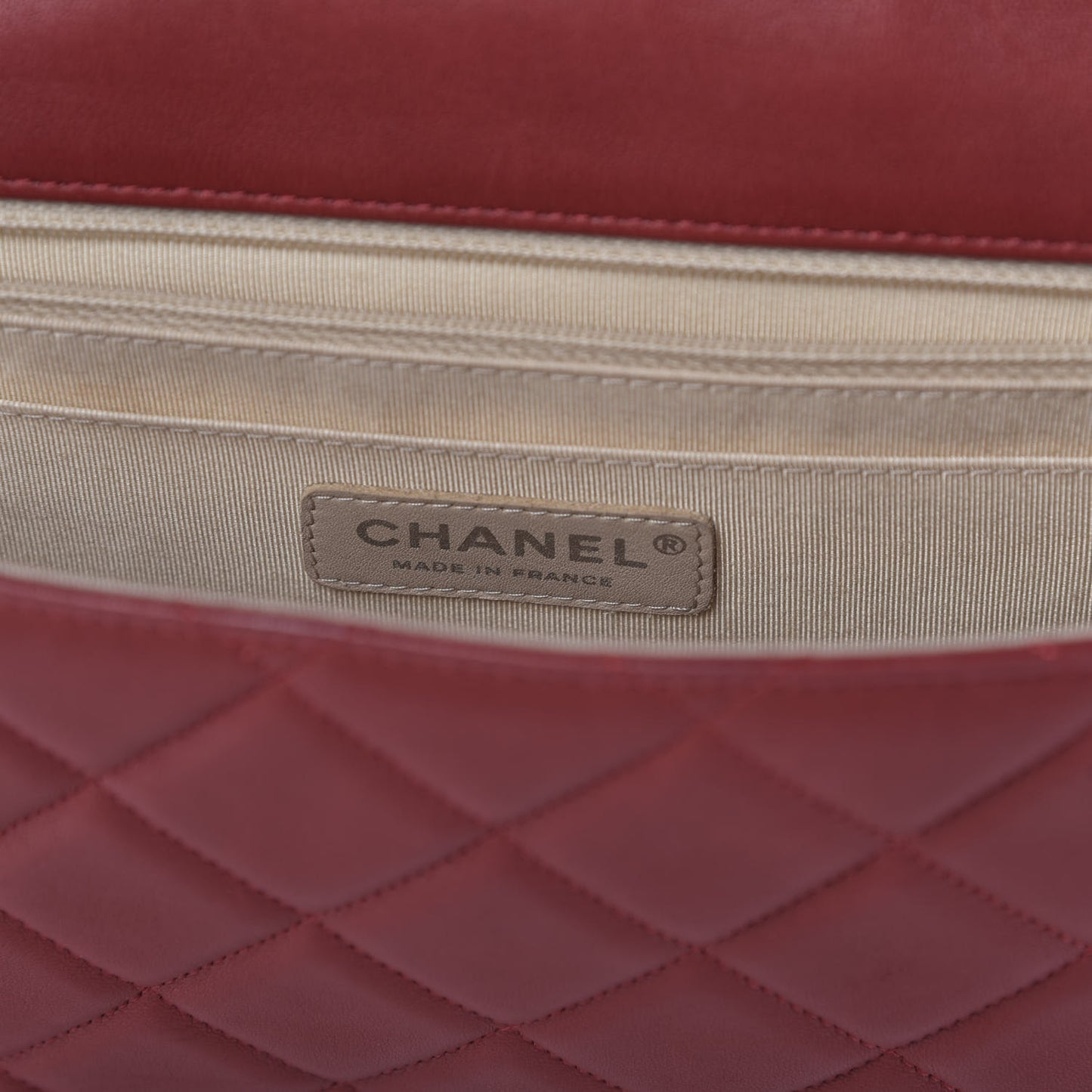 Lambskin Large Coco Rider Flap Red