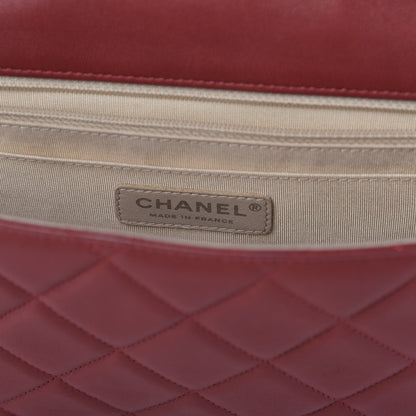 Chanel Lambskin Large Coco Rider Flap Red 13 of 17