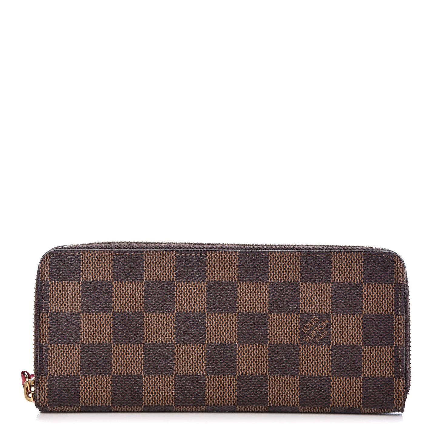 Damier Ebene Clemence Wallet Cherry