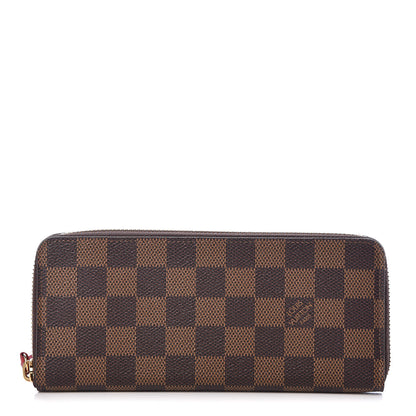 Louis Vuitton Damier Ebene Clemence Wallet Cherry 1 of 6
