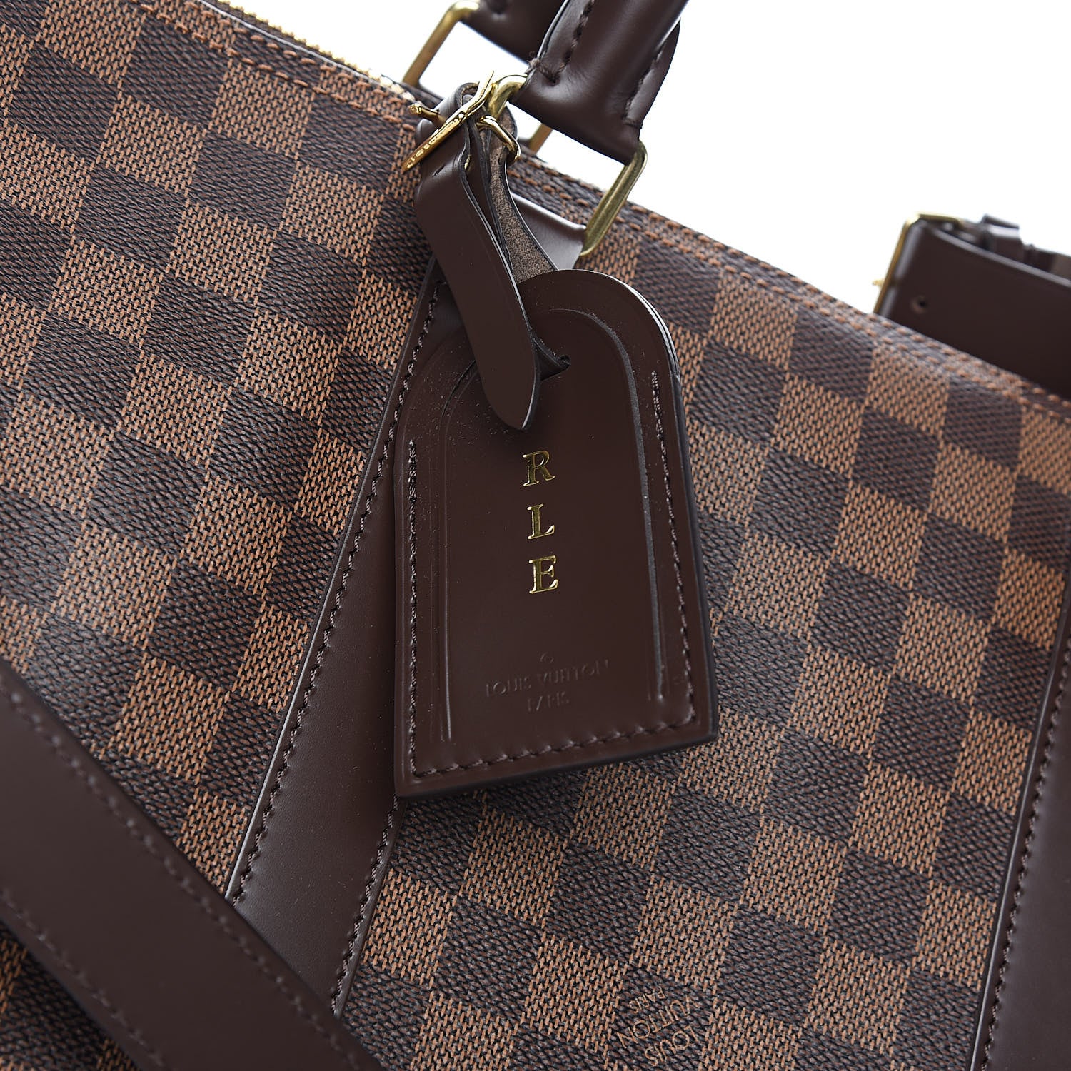 Louis Vuitton Damier Ebene Keepall Bandouliere 55 10 of 11